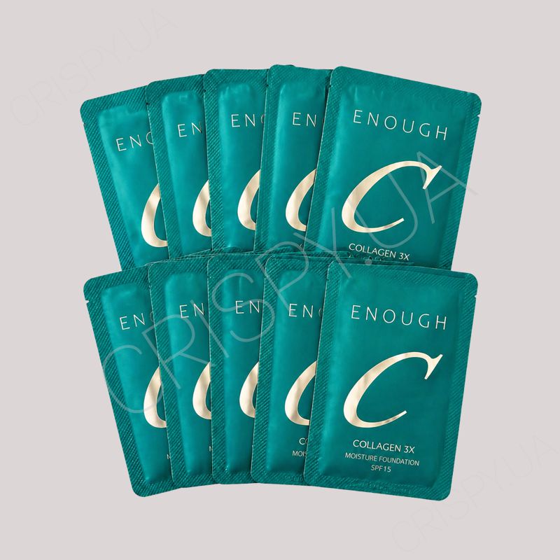 Набiр пробникiв тонального крему Enough Collagen 3x Moisture Foundation SPF 15 - 10*1,5 мл - Фото №2